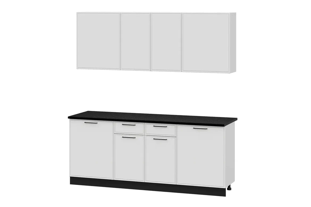 Кухонный гарнитур «Арнуво» Белый Бланж 2 м