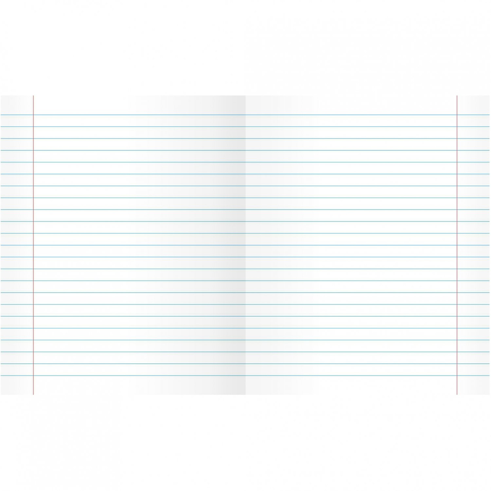 Тетрадь А5 24л., линия, Канц-Эксмо, скрепка, офсет, мелованный картон "Однотонная серия" 5 дизайнов