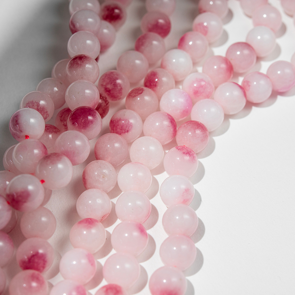 Кварц "с румянцем" натуральный, 10мм, бусины в форме шара