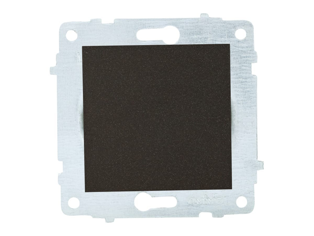 Выключатель 1-кл OVIVO 10А черный металлик 600-000217-200