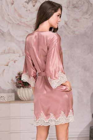 Халат Marilin Deluxe 3443 Pink Mia-Amore