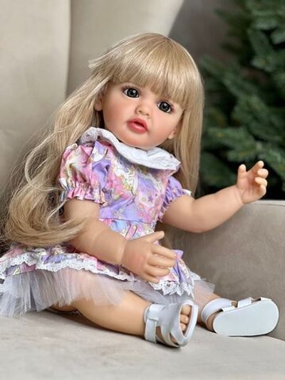 Кукла Реборн виниловая 55см в пакете (FA-105B)