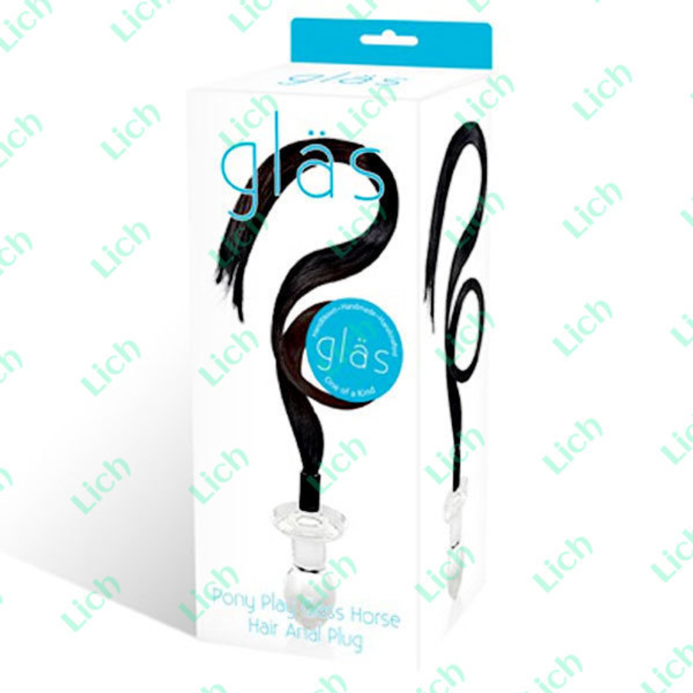 Втулка Pony Play из кристального стекла, 9 см