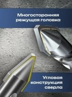 Сверло по металлу с шестигранным хвостовиком 6 мм