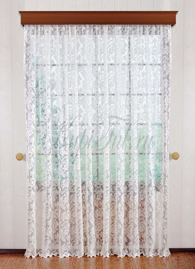 Штора Тирол (кремовый жаккард ришелье)