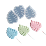 Форма для фигурных леденцов «Тропические листья», 3 ячейки