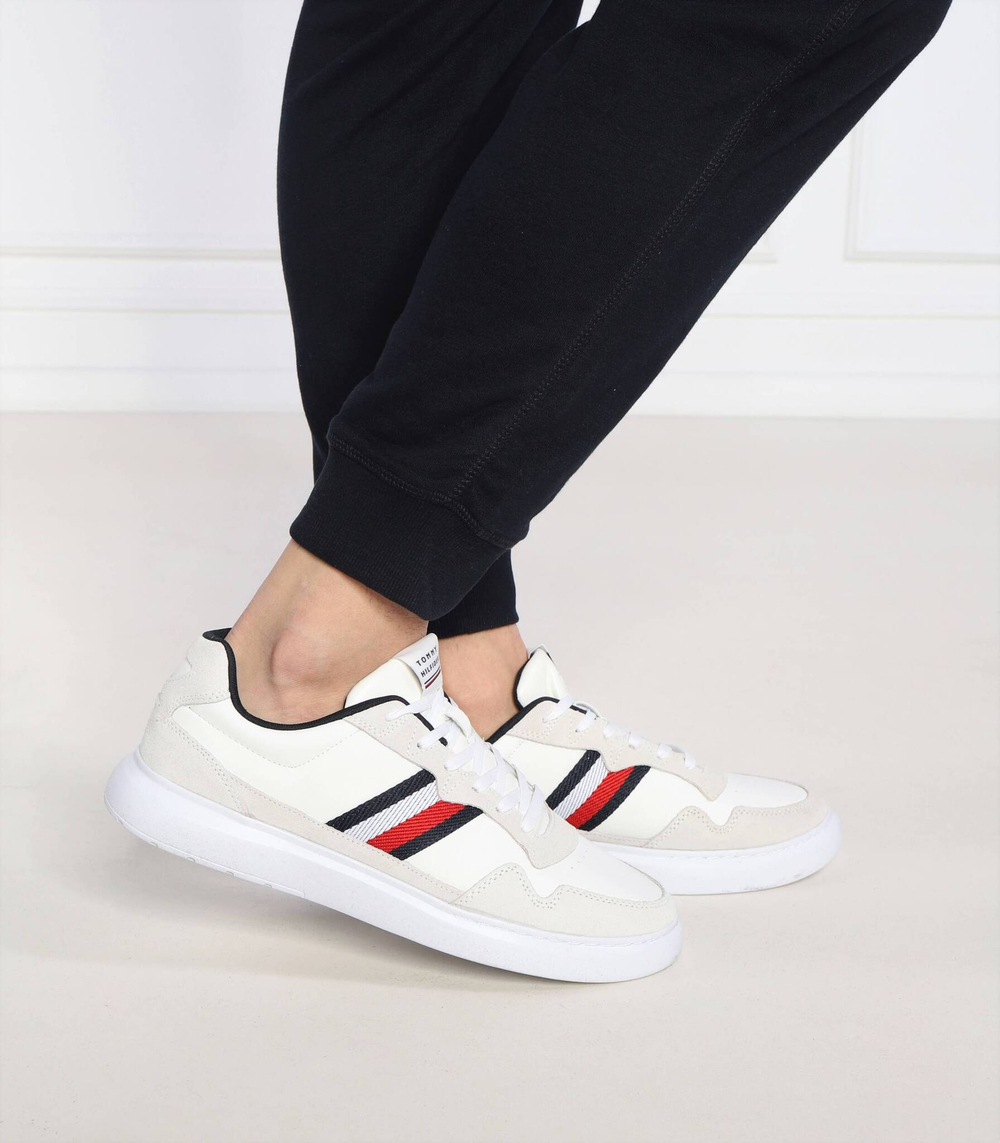 Кожаные кроссовки lightweight leather mix cup Tommy Hilfiger - бежевый(FM0FM04427)