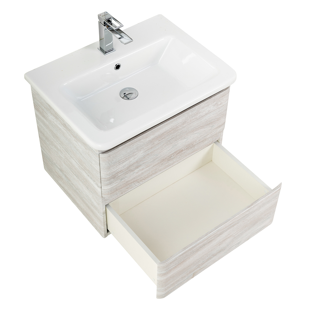 Тумба подвесная с керамической раковиной BelBagno ALBANO-CER-600-2C-SO-RVB