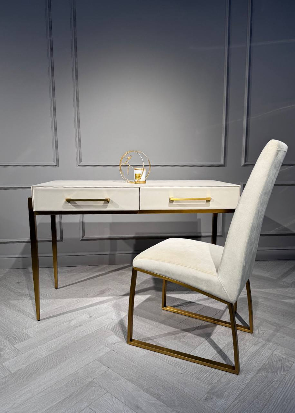 Стол-консоль Ist Casa Роззи с 2-мя ящиками, 120х55х78 см, бежевый