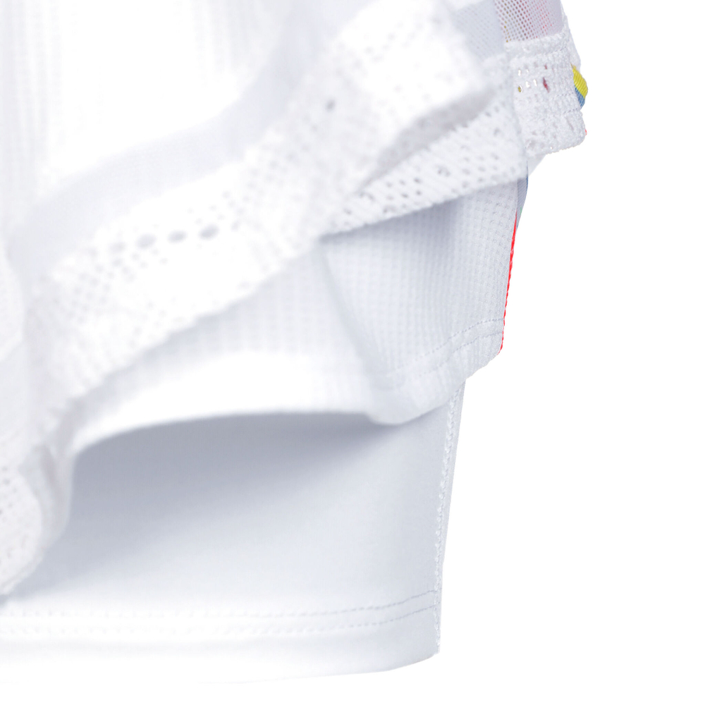 Женская теннисная юбка Lucky in Love Long In Love Stripe Skirt Women - White