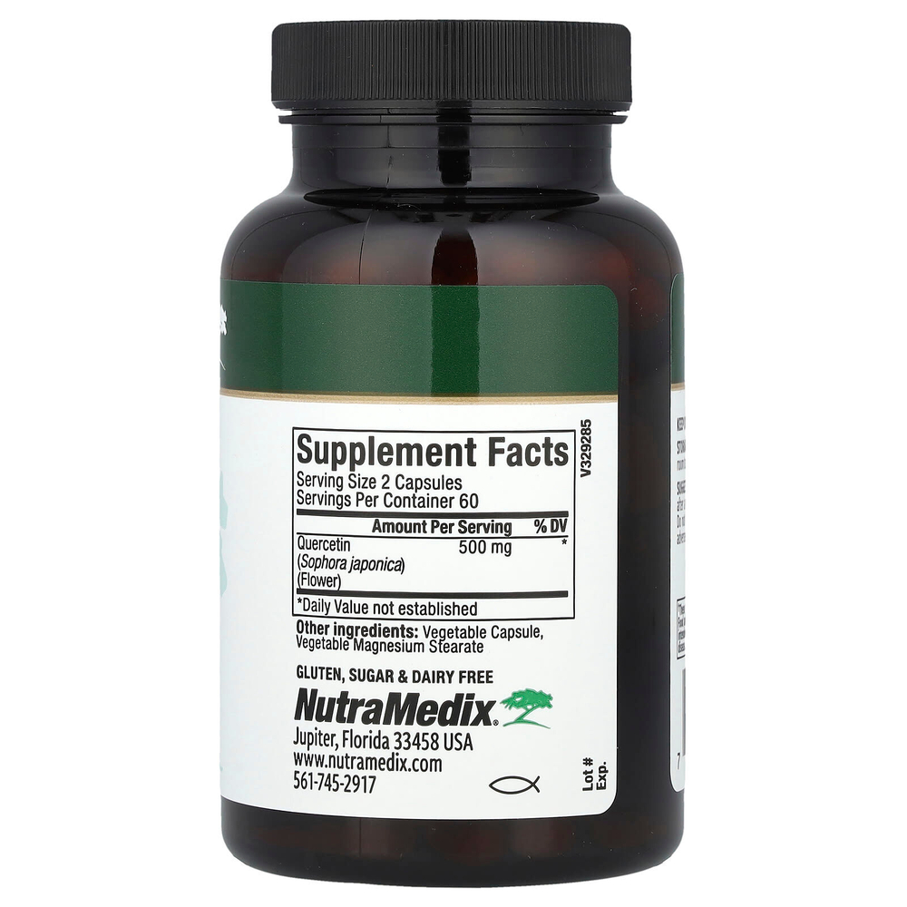NutraMedix, Кверцетин, 120 растительных капсул (250 мг на капсулу)