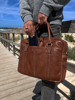 C240001 Camel - Сумка-портфель для ноутбука MP