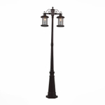 SL080.425.02 Светильник уличный наземный ST-Luce Темный кофе/Прозрачный, Темный кофе E27 2*100W LASTERO