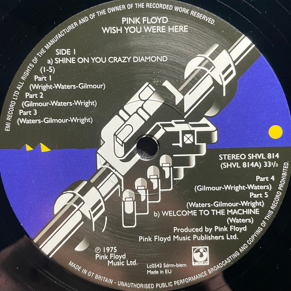 Pink Floyd ‎– Wish You Were Here (Европа 2013г.)