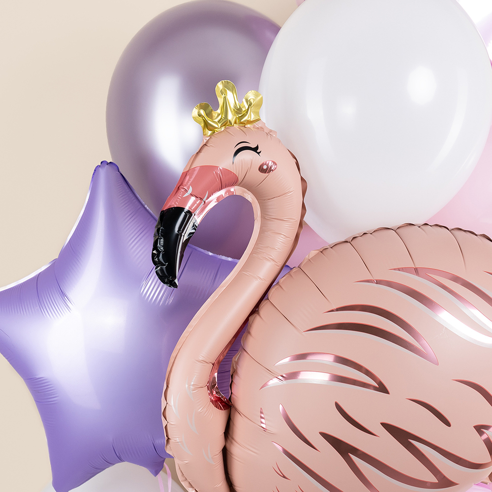 Фольгированный шар-фигура «Фламинго» нежно-розовый, 94 см