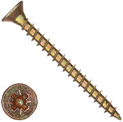 Саморезы универс желтые 4х20 потай (кг)