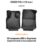 Передние автомобильные коврики ЭВА с бортами для EXEED TXL I (19-н.в.)