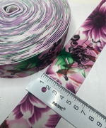 Резинка широкая 5 см цветная эластичная декоративная лента для поясов, одежды и рукоделия 1 м