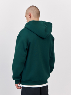 Худи зип с начесом (изумрудный)