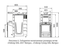 Банная печь TMF Гейзер XXL 2017 Inox Витра ЗК терракота размеры