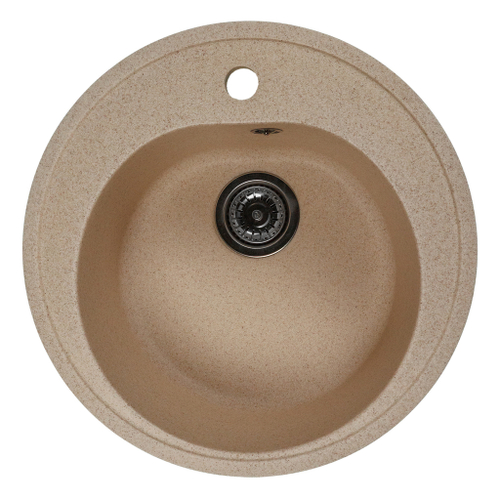 Мойкa ML-GMS102 СТАНДАРТ круглая, песочный (302), 500 мм (глуб. чаши 170)