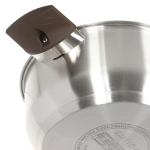 Кастрюля нерж, 2.8 л, с крыш, крышка стекло, Daniks, Savory, SD-A95-20, серебр, индукц