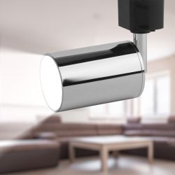 Трековый светильник однофазный ЭРА TR14-GU10 CH под лампу GU10 хром