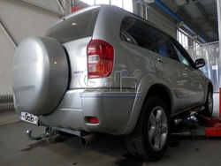 Фаркоп оцинкованный Galia T042C для Toyota Rav 4 2000-2006(паспорт и сертификат в комплекте)(без электрики)