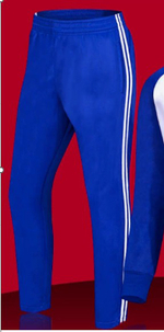 Спортивные штаны синие с белыми полосками 6013#