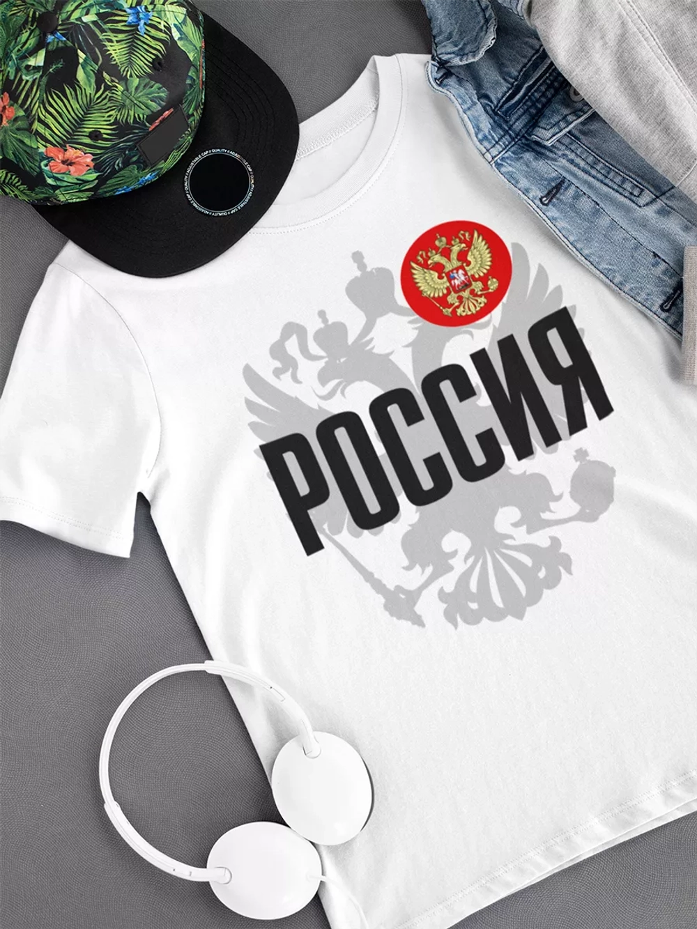 Футболка с гербом России