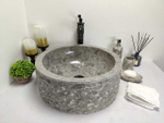 Раковина из мрамора Drum Grey Marmo Medium DM-60206 45*45*17