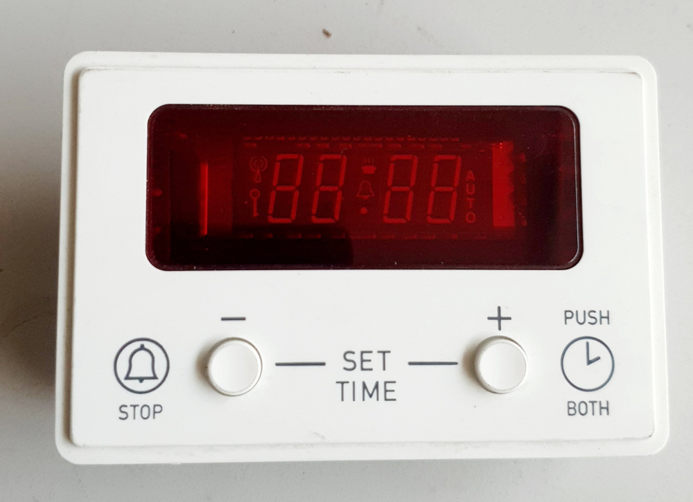 Таймер духовки, белый, 2 кнопки