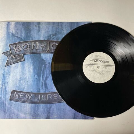 Винтажная виниловая пластинка LP Bon Jovi New Jersey (СССР 1989) 99 In The Shade