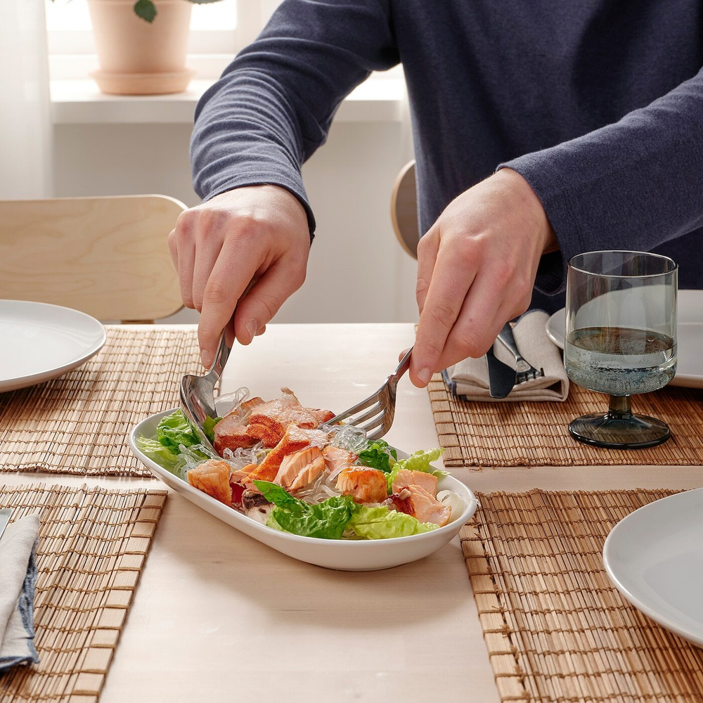 IKEA GODMIDDAG  (ИКЕА ГОДМИДДАГ)  -  Блюдо, белое, 27x14 см