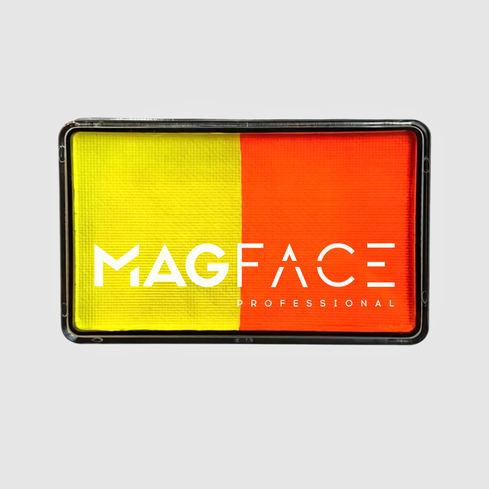 Аквагрим MAGFACE неоновый желтый/теплый оранжевый 50 гр