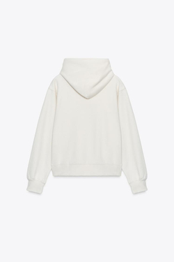 ZARA БАЗОВОЕ ХУДИ, ЭКРЮ