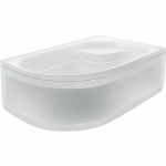 Душевая кабина Мономах XL 120x90x44 С МЗ стекло прозрачное с рисунком мозаика/профиль хром