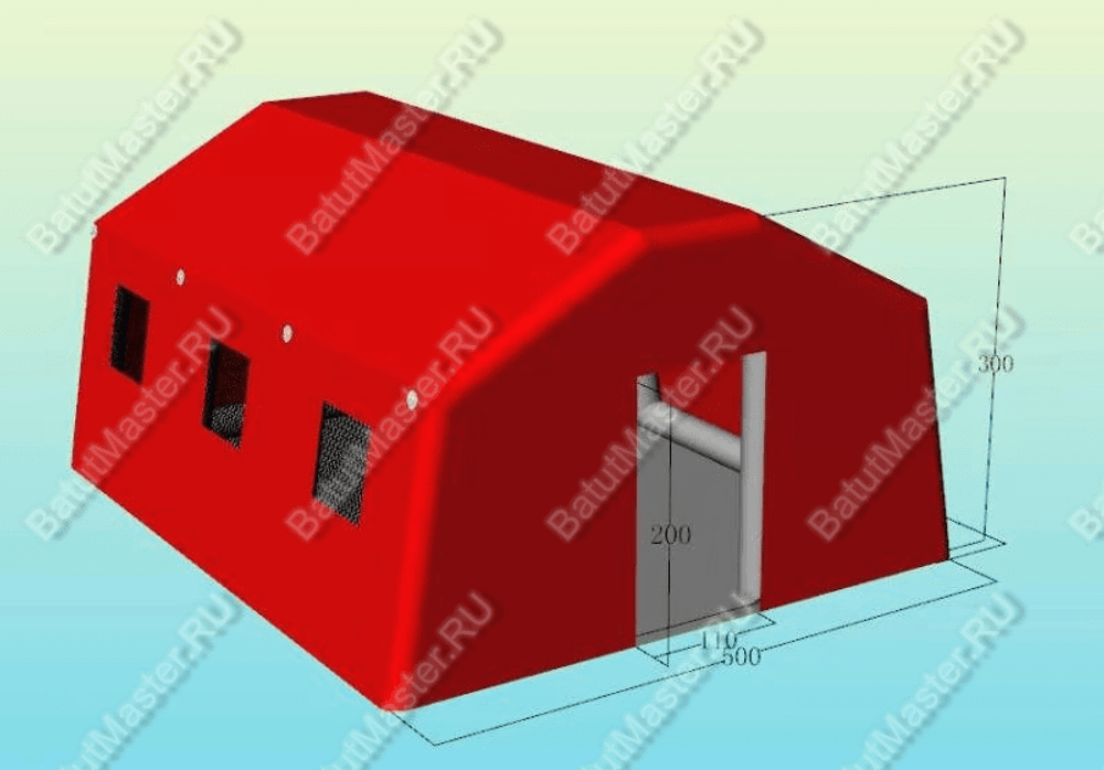 Надувной шатер "Алый" 6*5*3 м