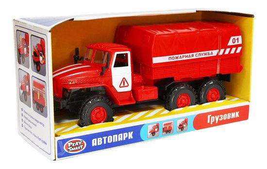 Машинка инерционная PlaySmart «Автопарк. Пожарная служба»