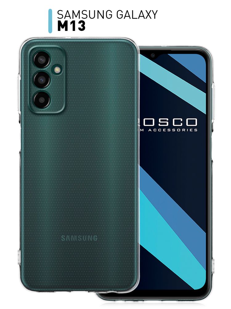 Чехол ROSCO для Samsung Galaxy M13 (арт. SS-M13-TPU-01-TRANSPARENT )