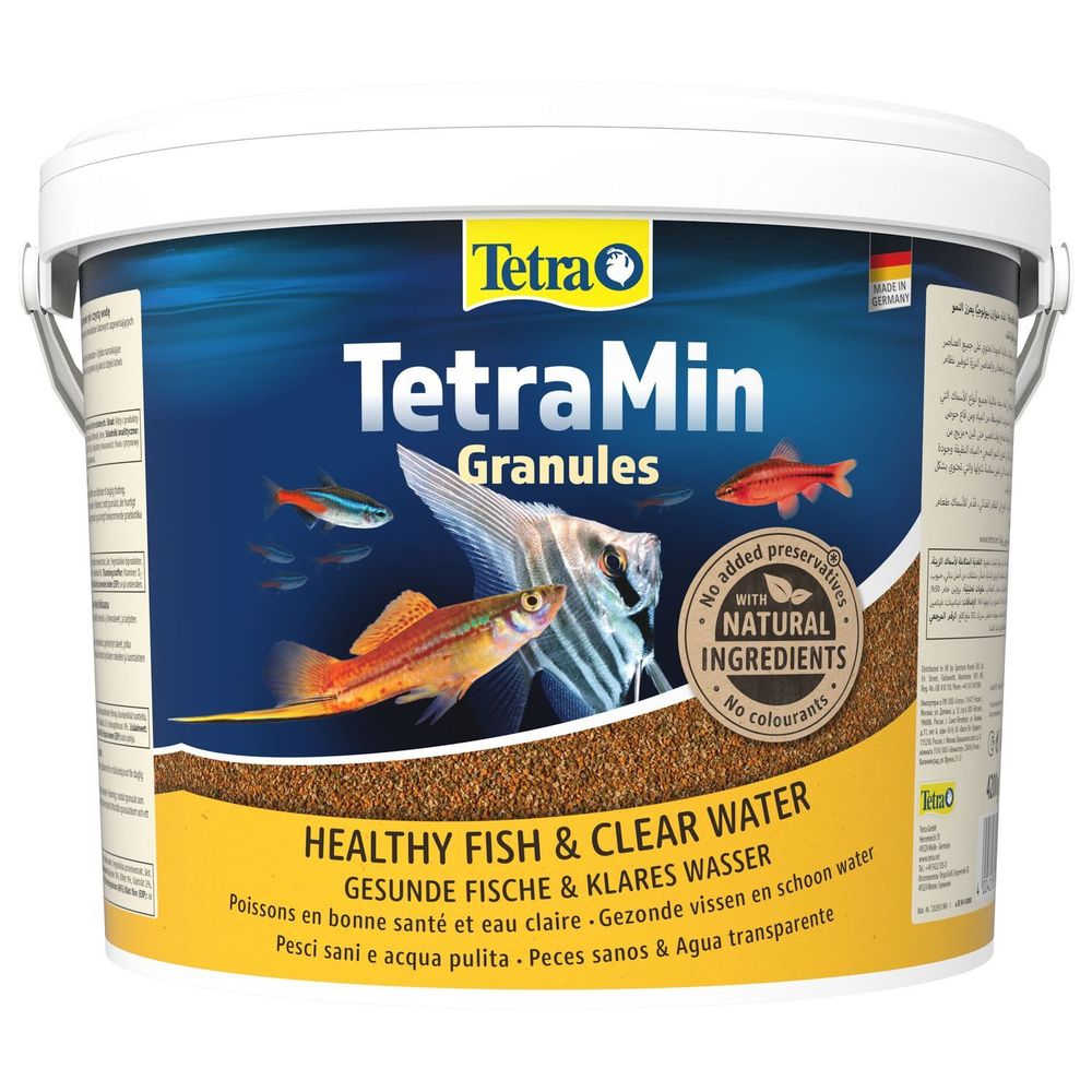 Tetra Min Granules корм для всех видов рыб в гранулах 10 л (ведро)