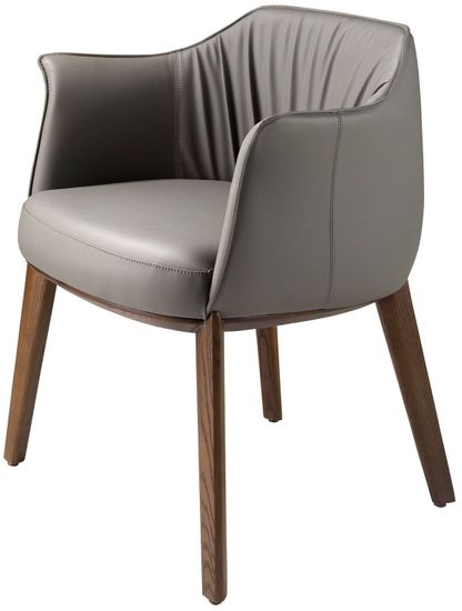 Серый стул из экокожи модель 5152 Испания 