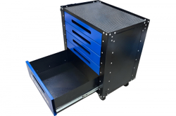 Инструментальная тележка GWT-B5 (5 ящиков, колеса с тормозом, синяя)