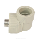 Угольник PP-R комбинированный серый Дн 20х3/4" НР VALFEX 10126220Г