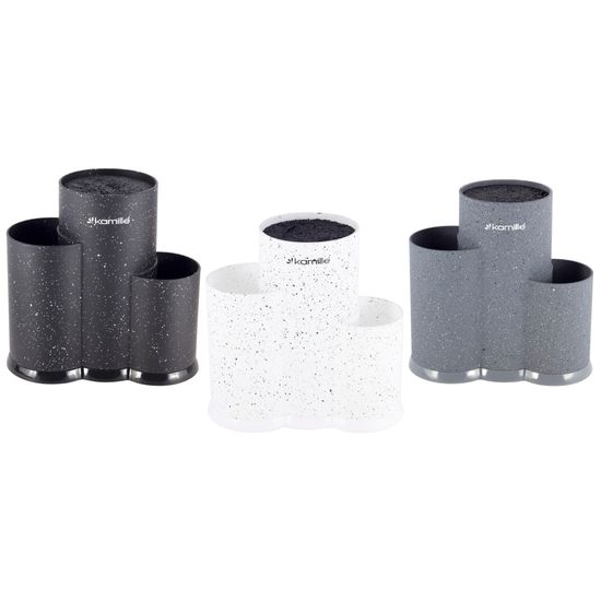 Подставка для ножей тройная 22 см. Kamille KM-7608