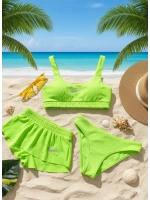 купальник раздельный Nike спортивный 3 в 1 топ с шортами