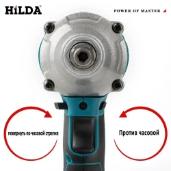 Гайковерт электрический /Винтоверт аккумуляторный ударный бесщеточный , 21V,1800W