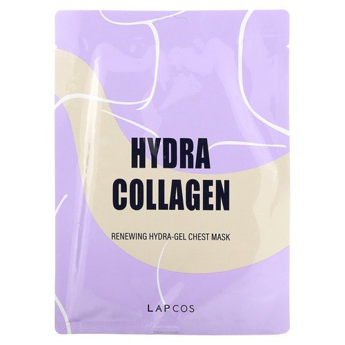 Lapcos, Hydra Collagen, Renewing Hydra-Gel Chest Beauty Mask, 1 Sheet, 1.14 oz (40 g)