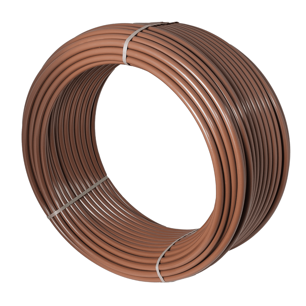 Трубка слепая двухслойная 16 мм, стенка 1,2мм, коричневая, 50м