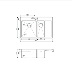 Кухонная мойка Omoikiri Akisame 78-2-IN-L